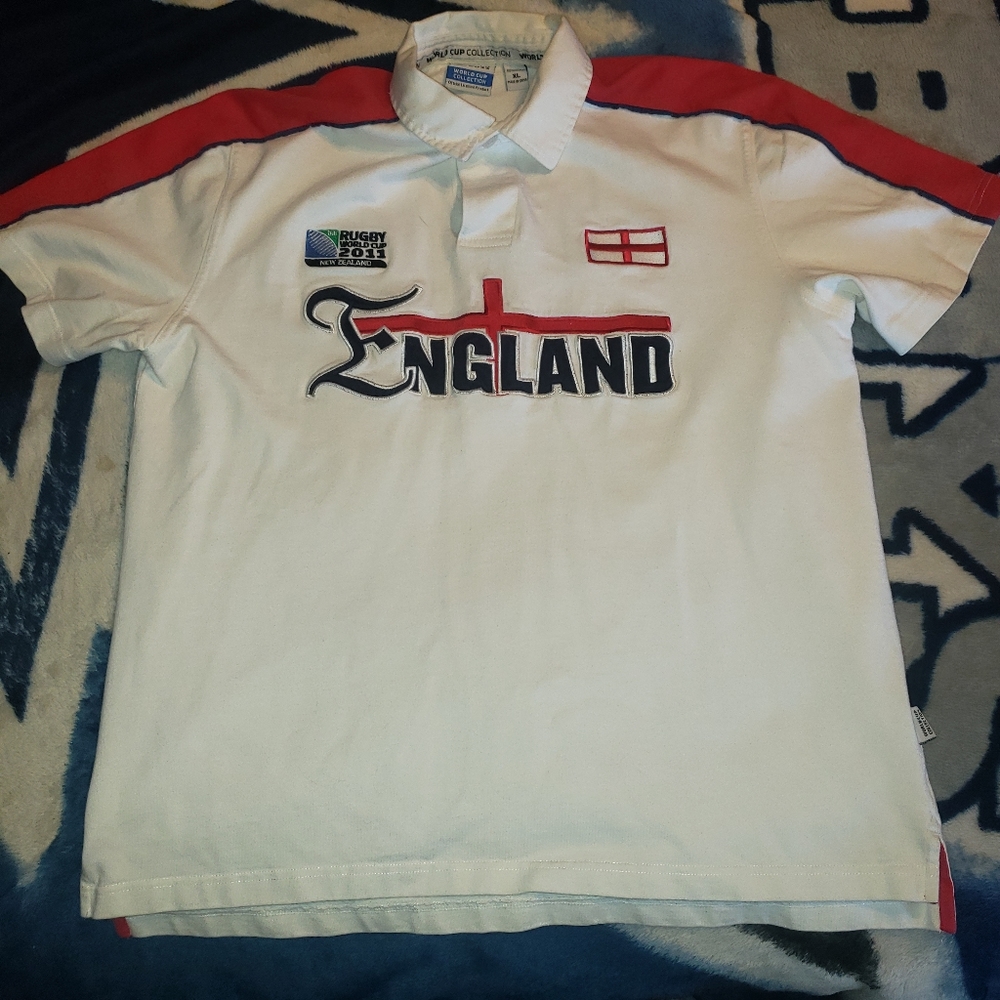 ENGLAND 2011 WORLD CUP RUGBY POLO XL